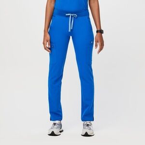 Figs Royal Blue Yola High Waisted 2.0 - Skinny Scrub Pant